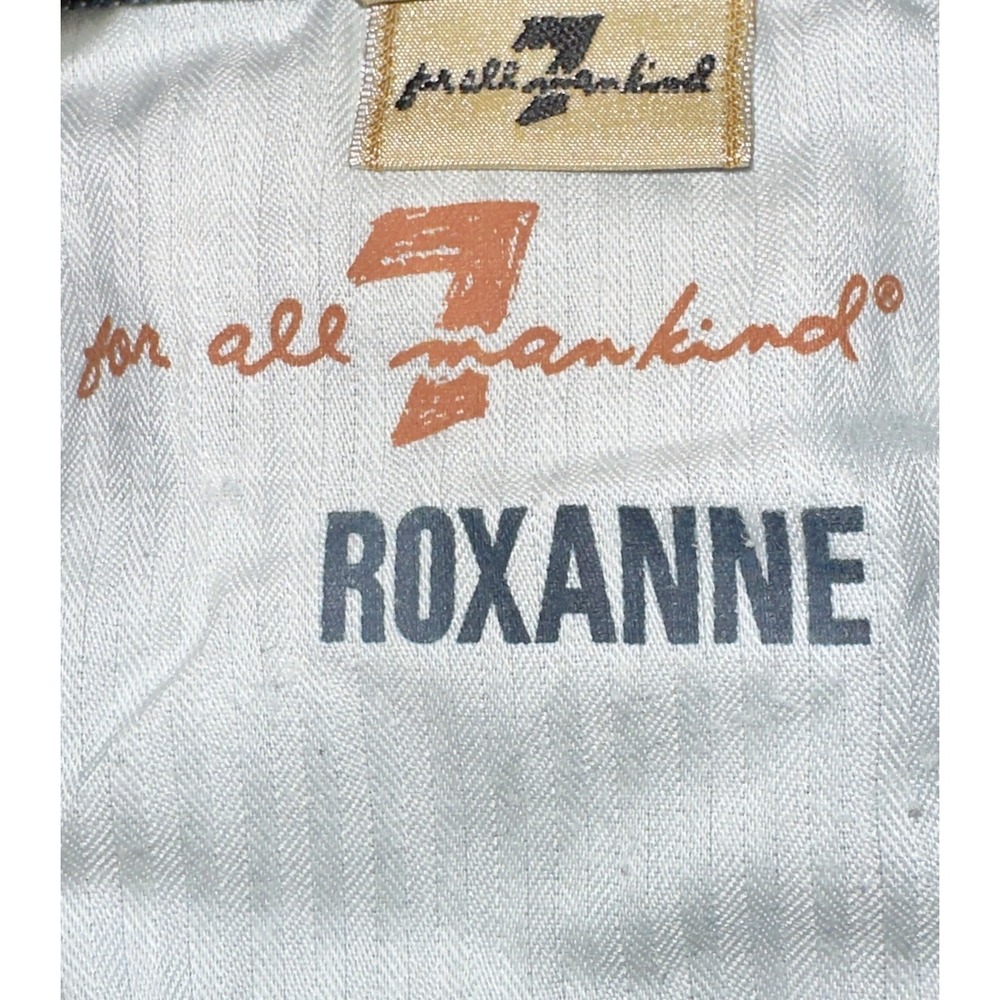 7 For All Mankind Roxanne Skinny Jeans Women's 32 Dark Wash Premium Denim - Picture 8 of 11